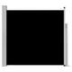 Patio Awning Retractable Side Awning Outdoor, Black