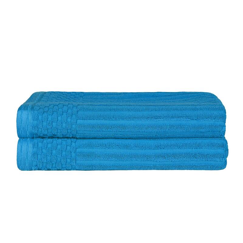 Superior Ribbed Cotton Absorbent Heavyweight Bath Towel Set