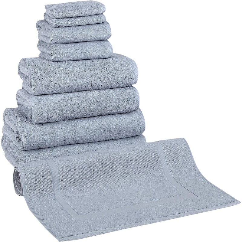 CTT %100 Turkish Cotton Towel Set 8 or 9 Pcs Quick Dry and Absorbent