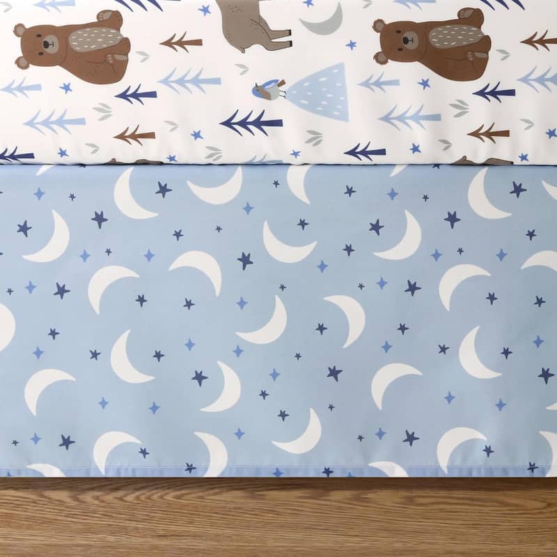The Peanutshell Under the Stars 3 Piece Crib Bedding Set for Baby Boys