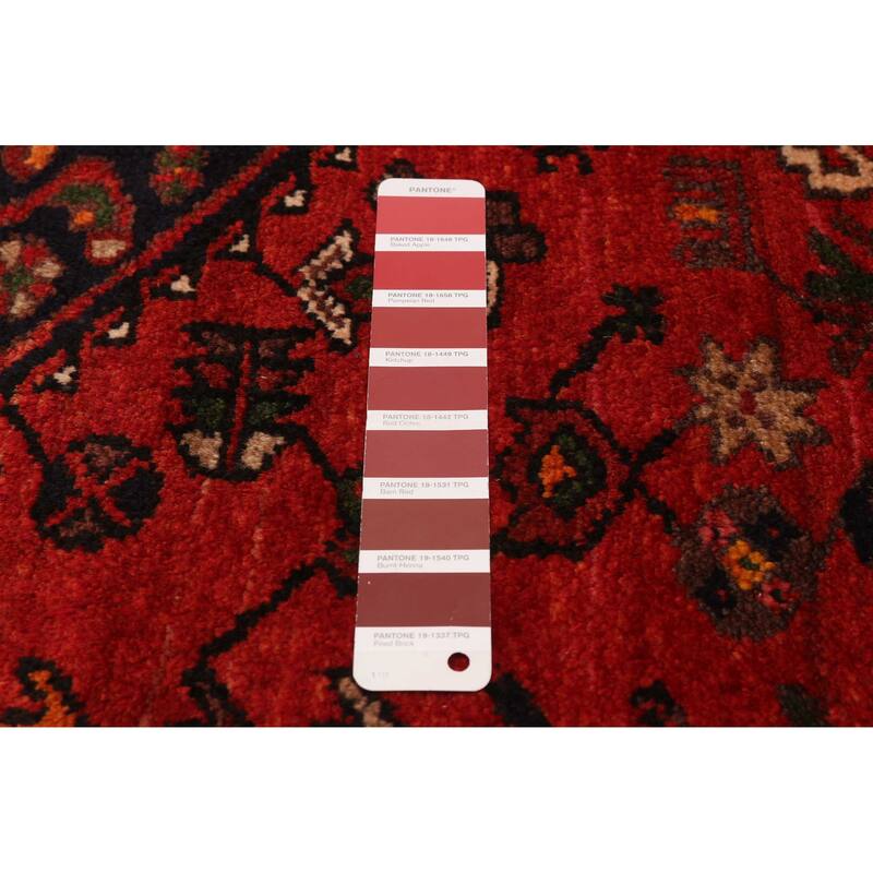 ECARPETGALLERY Hand-knotted Anadol Red Wool Rug - 3'7 x 9'9
