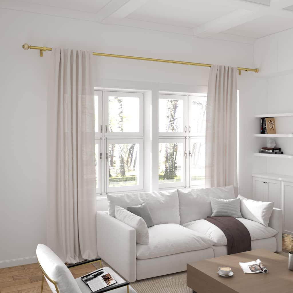 Acroma Luxury Spherical Gold Curtain Rod