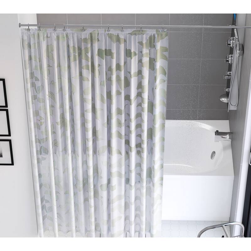 70" x 72" Leaf Pattern Shower Curtain