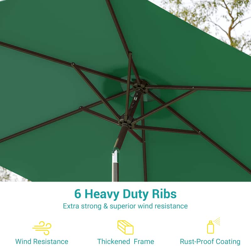 Bonosuki 7.5-foot Waterproof Sunshade Canopy Patio Umbrella