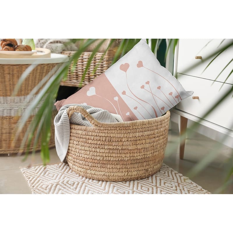 Growing Love Valentines Day Decorative Throw Pillow