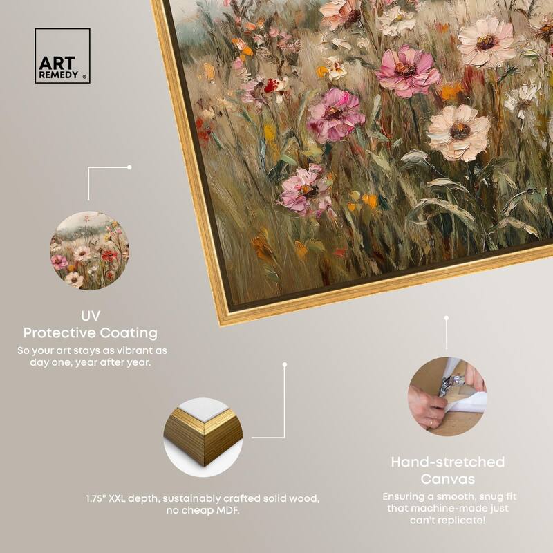 Vintage Blooms I Canvas by Art Remedy