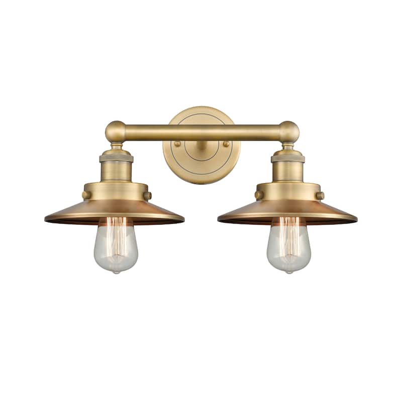Innovations Lighting Railroad - 2 Light 17" Bath Vanity Light - Brushed Brass
