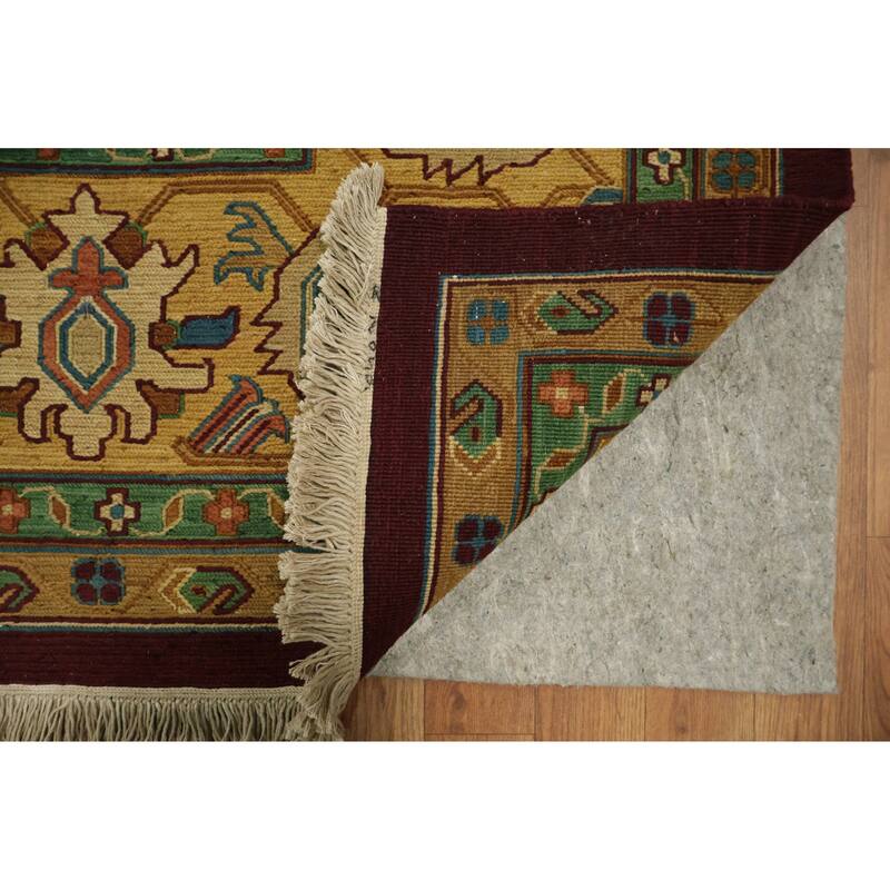 Hand Knotted Oriental 100% Wool Carpet Traditional All-Over Red Sumak Area Rug - 9' 7'' X 7' 11''