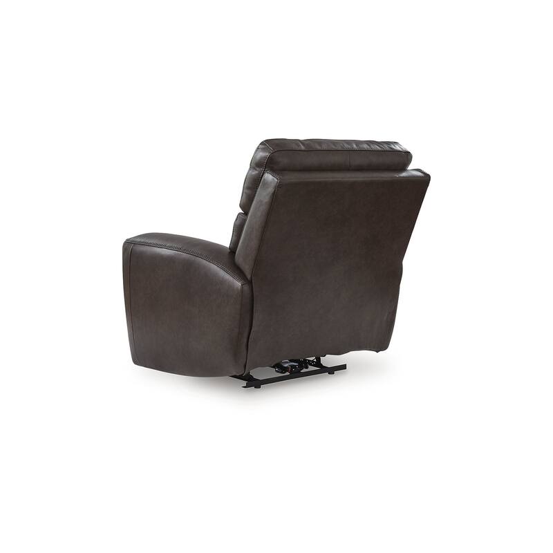 Signature Design by Ashley Side Step Brown Power Recliner