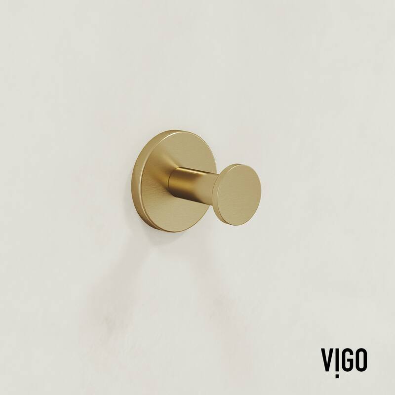 VIGO Elan 4-Piece Bathroom Hardware Accessory Set with 24 in. Towel Bar, Toilet Paper Holder, Hand Towel Holder, Hook