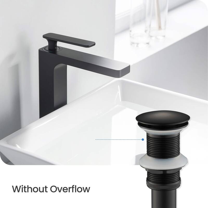 Bathroom Sink Pop Up Drain Stopper Full Cover without Overflow
