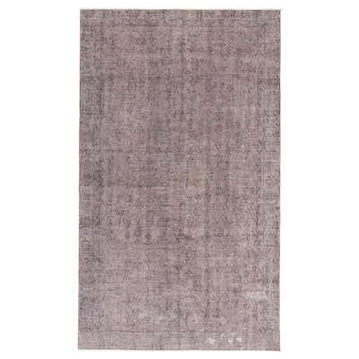 ECARPETGALLERY Hand-knotted Color Transition Grey Wool Rug - 5'3 x 8'10
