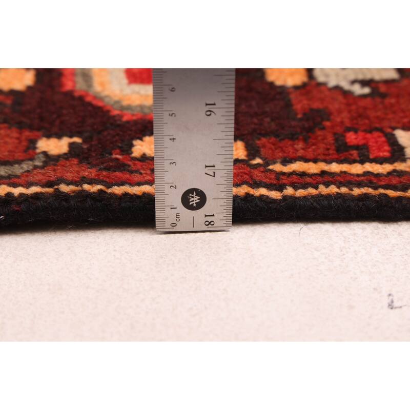 ECARPETGALLERY Hand-knotted Kayseri Vintage Dark Red Wool Rug - 4'3 x 6'7