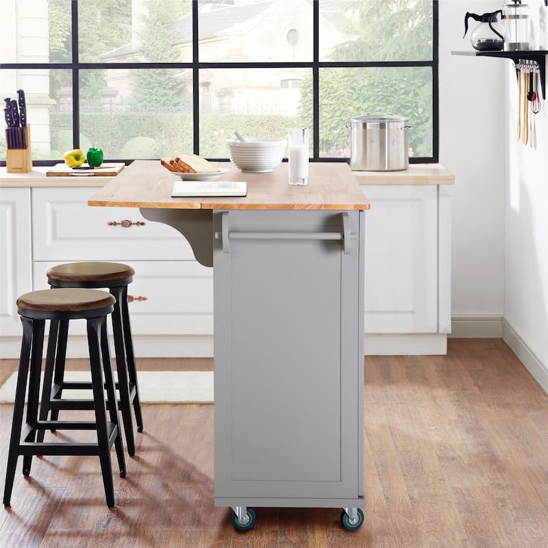 MAISON ARTS Rolling Kitchen Island Cart on Wheels