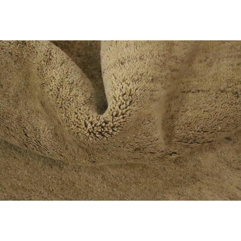 Hand Knotted Oriental 100% Wool Carpet Modern Modern Brown Gabbeh Area Rug - 8' 2'' X 6' 8''