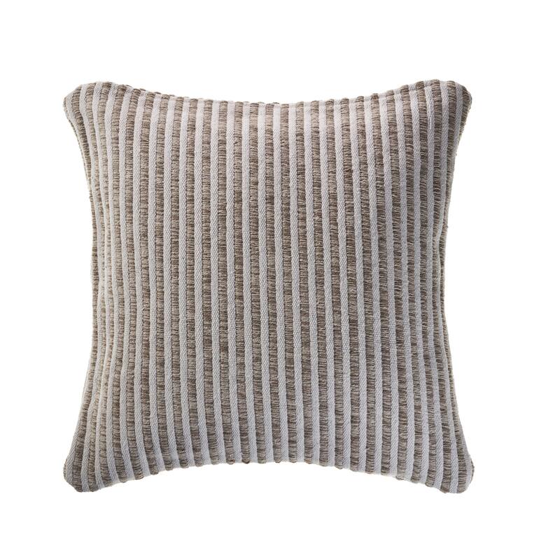 Sevita Blue and White Striped Throw Pillow