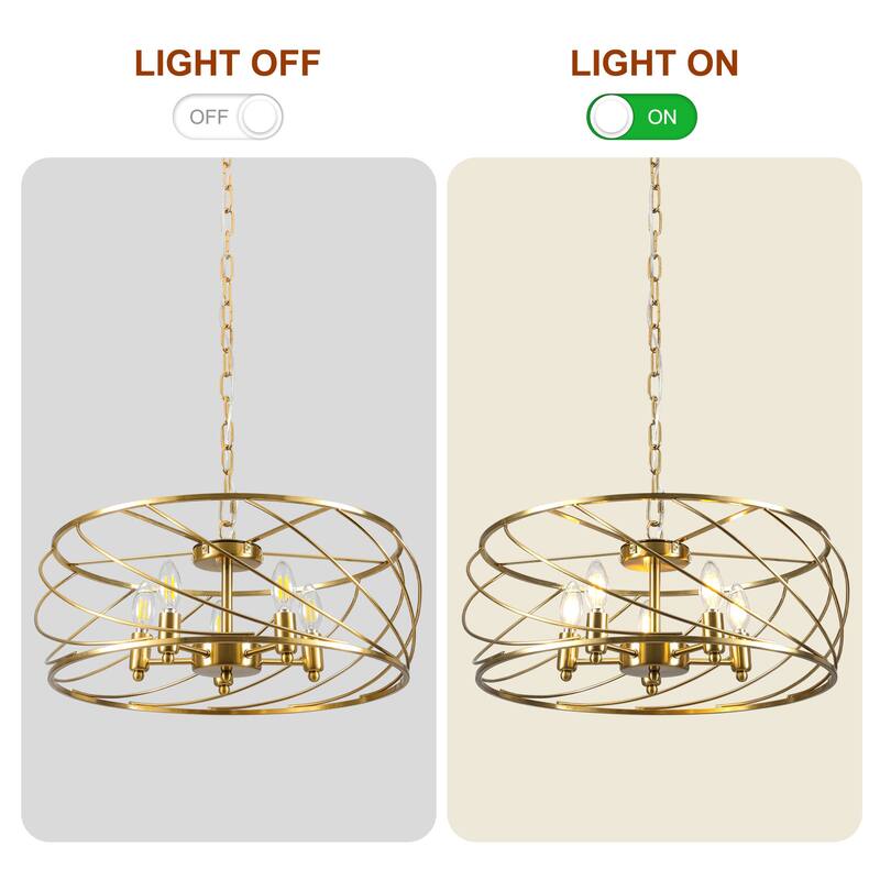 CurveCurio Elegant 20" Black Industrial Cage Chandelier with Adjustable 70" Chain for Modern Dining Spaces - 20" * 20" * 10"