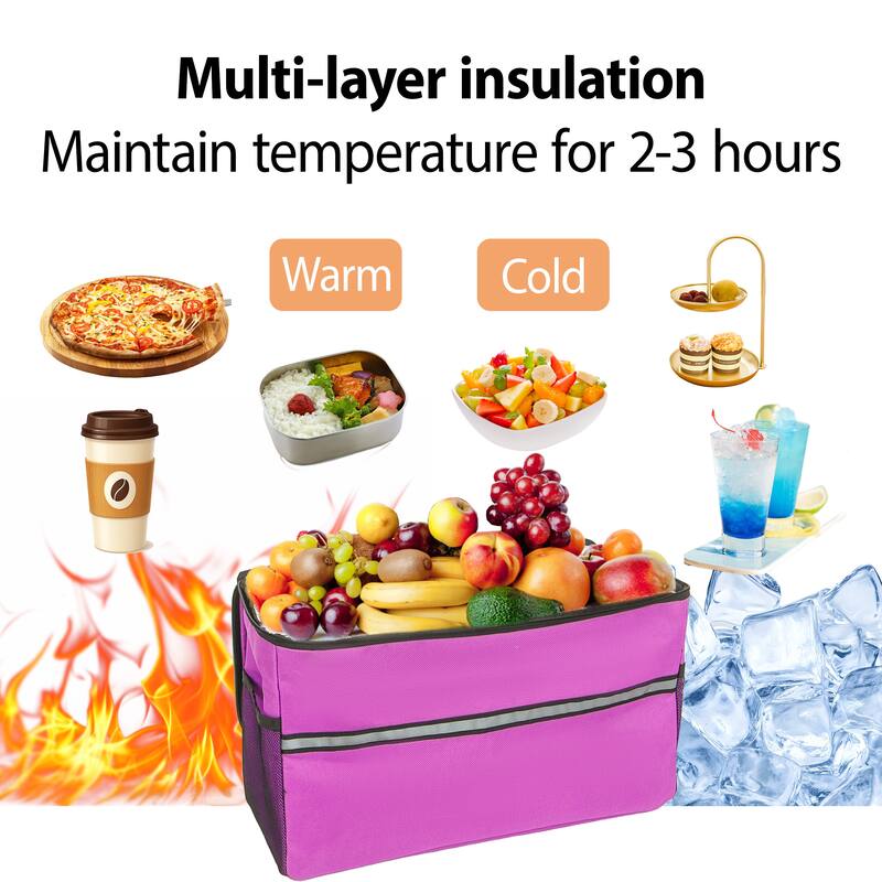 3-in-1 Folding Wagon with Bench Seat & Storage - 500lb Heavy-Duty, 180L Capacity with Ice Pack