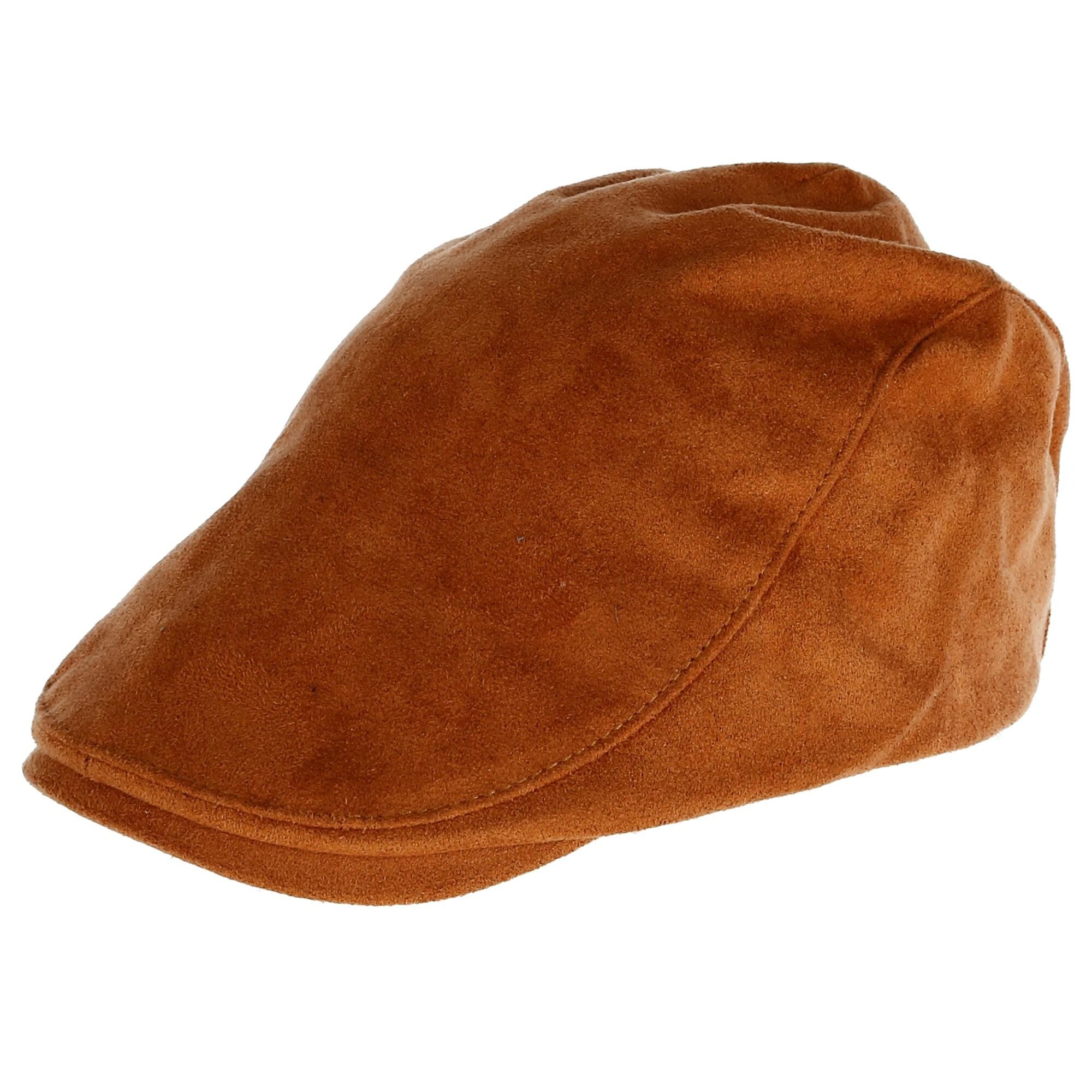 men faux suede cap