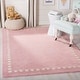 preview thumbnail 19 of 46, SAFAVIEH Handmade Kids Alondra Wool Rug 3' Square - Pink