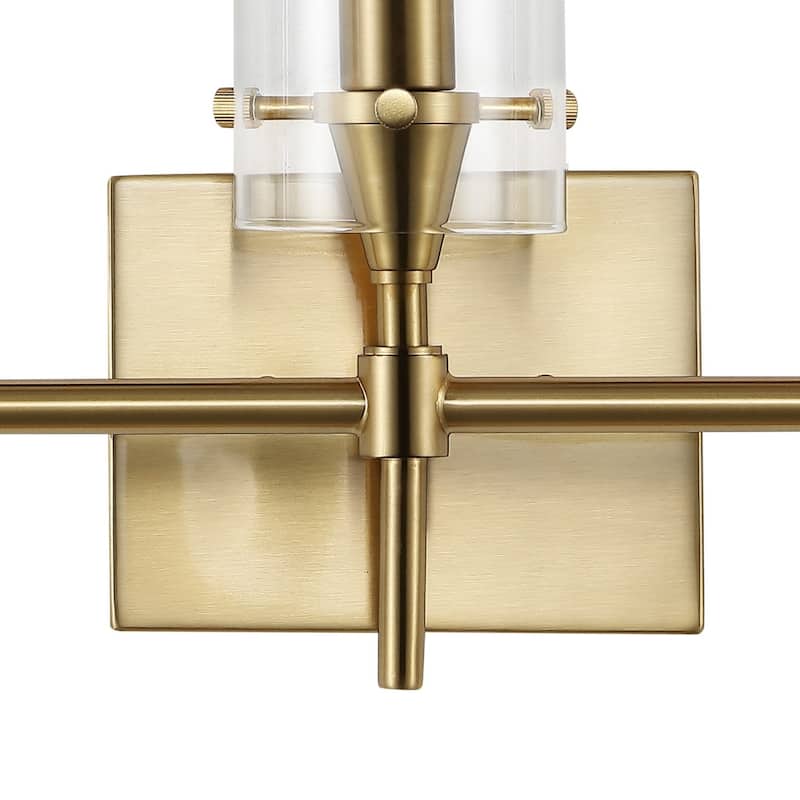 Jayce Bohemian Farmhouse Iron/Glass LED Vanity by JONATHAN Y