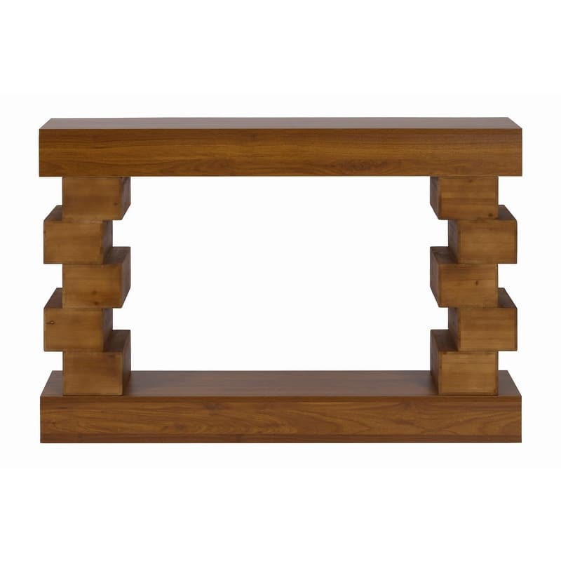 Mid-Century Modern 47.24" Wood Console Table with Natural Finish for Modern Home Decor