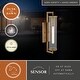 preview thumbnail 32 of 37, VAXCEL Morgan Park 1-Light Dusk to Dawn Sensor Outdoor Wall Sconce, Durable Steel, Clear Seeded Glass Shade, LED Compatible