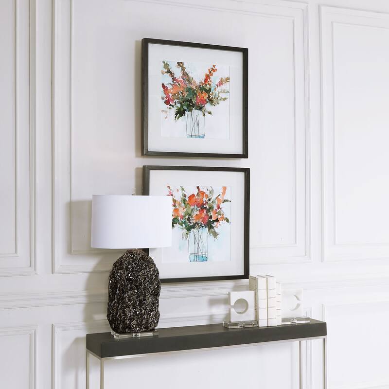 Uttermost Fresh Flowers Watercolor Prints (Set of 2)