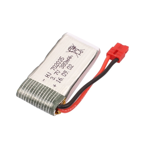 3.7V 380mAh Charging Lithium Polymer Li-po Battery JST-2P for RC Airplane