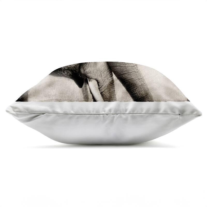 Stupell Elephant & Baby Hug Printed Outdoor Throw Pillow Design by CAD Designs