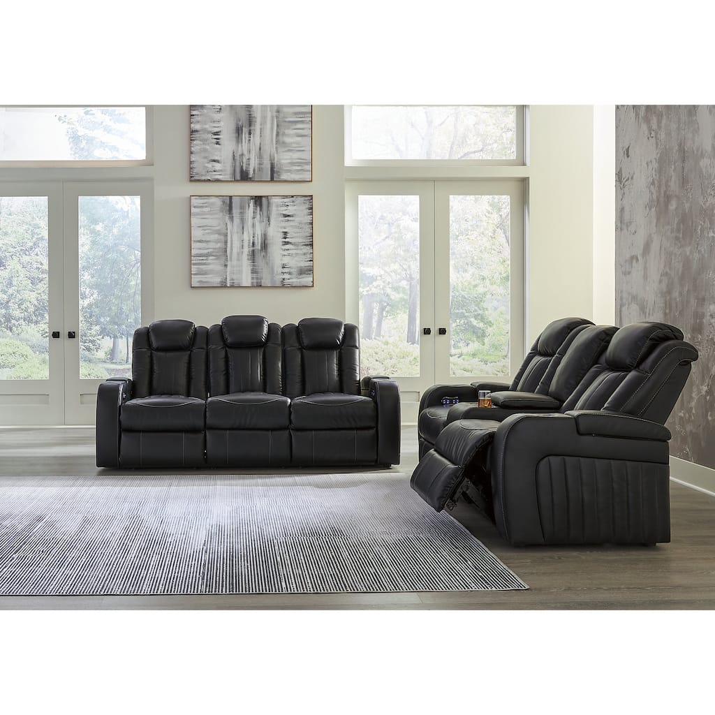 Signature Design by Ashley Caveman Den Black 2-Piece Upholstery Package - 86" W x 42" D x 42" H