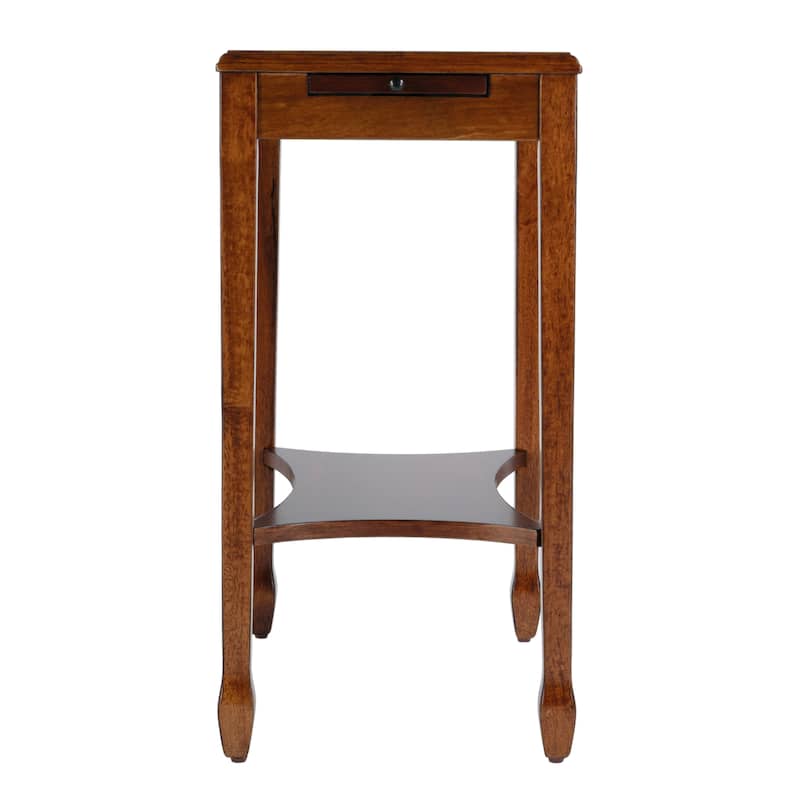 Handmade Butler Gilbert Olive Ash Varnished Wood Veneer Burl End Table