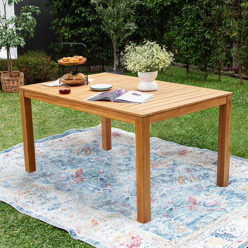 Cambridge Casual Aspen 5-piece Teak Outdoor Dining Set with Cushion