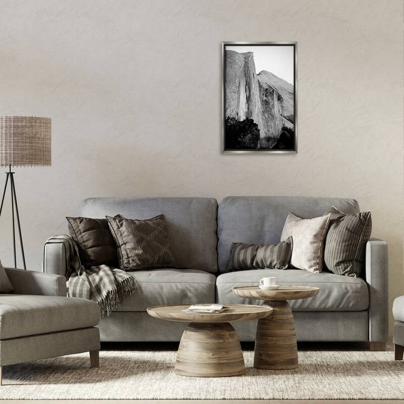 Stupell Towering Yosemite Cliff Framed Floater Canvas Wall Art Design By Gemma Bardot