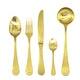 preview thumbnail 5 of 4, Mepra Casablanca Flatware Set - 49 Pieces Ice Gold