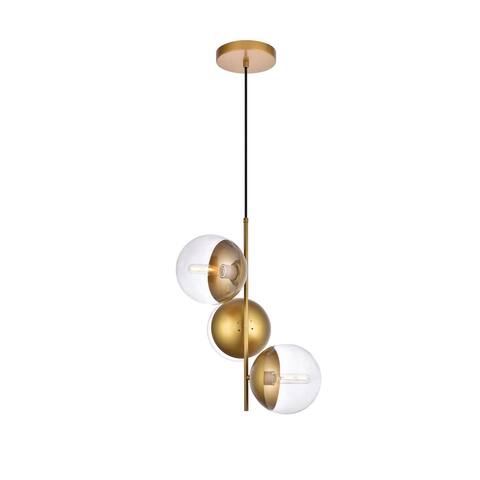 3-Light 18 inch Pendant with Clear Glass