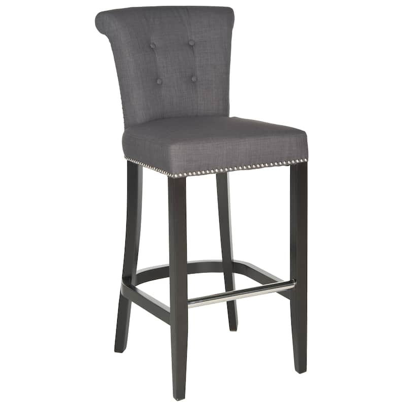 SAFAVIEH Kayla Charcoal Ring 30-inch Bar Stool - 19.6" x 24.2" x 43.7" - 20Wx24Dx44H