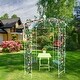 preview thumbnail 1 of 4, Birdcage Shape Garden Arch, 81.3'' x 114.2'' Pergola Plant Climbing Trellis Arbor for Wedding Outdoor, Climbing Vines, Roses