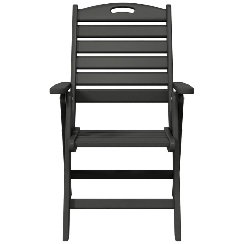 Coastline Patio Folding Highback Dining Chair Set of 2