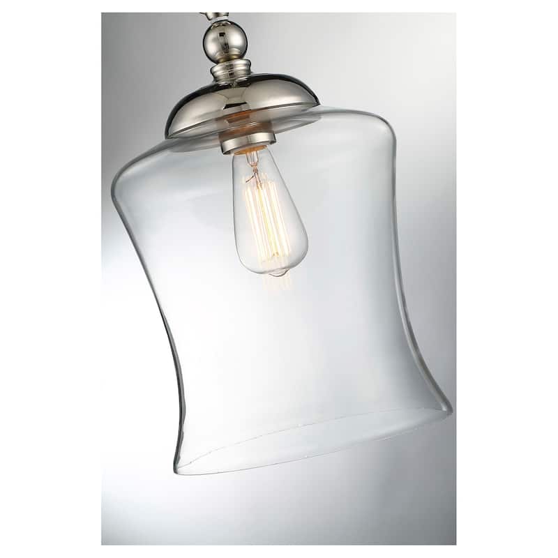 Meridian M70019 Single Light Natural Metal Pendant