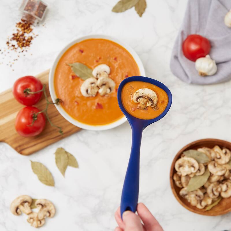 Ela's Silicone Ladle - Blue - 11 x 3.5 x .5