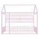 preview thumbnail 24 of 34, Space-Saving Full Size Kids Bed House Bed with Fence and Shelves