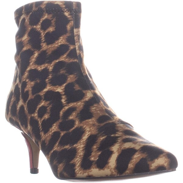 betsey johnson leopard boots