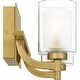preview thumbnail 4 of 6, Kolt 2-Light Brushed Gold Bath Light