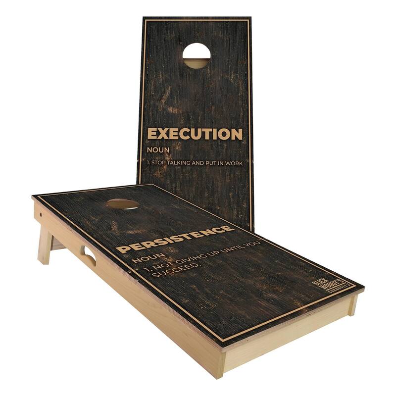 Persistence Outdoor Cornhole Board Set - Backyard 2x4 - Include Hole Lights