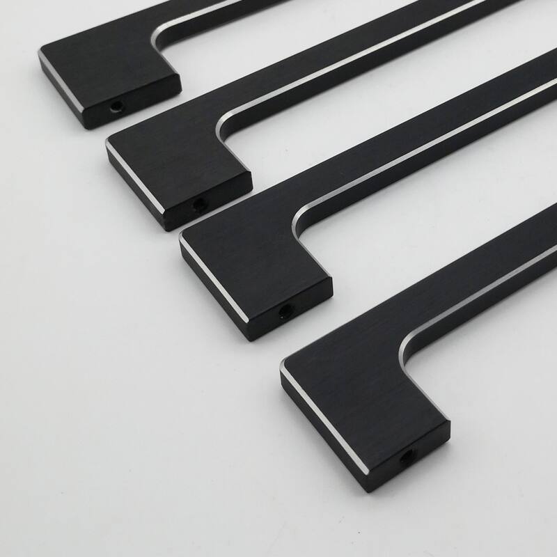 Dowell Series 3013 Handles (256mm/10.1" CTC), Black, 3 Pack - 10.1" - 256mm