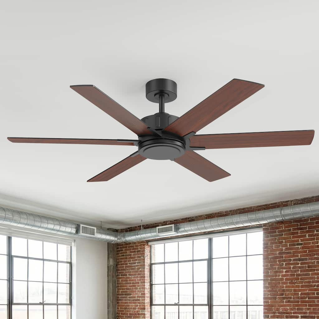48/56/60 Inch Reversible Blade Ceiling Fan No Light with Remote Control