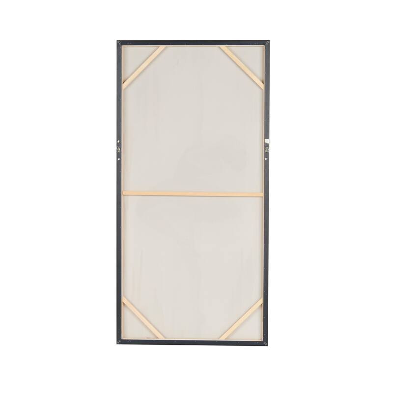 Canvas Dancer Ballet Living Room Framed Wall Art with Black and Gold Foil Accents - Gold - Roche River Decor