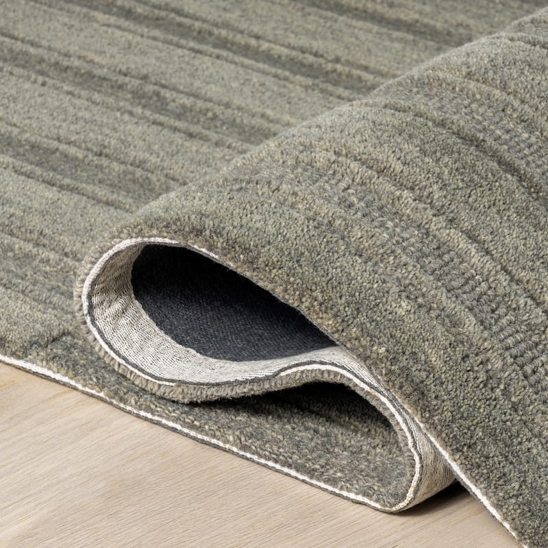Starke Checked Wool Area Rug