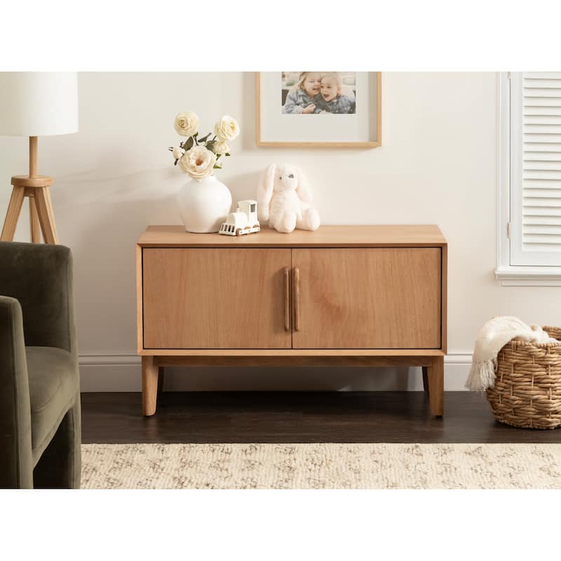 Kate and Laurel McCutcheon Floor Media Cabinet